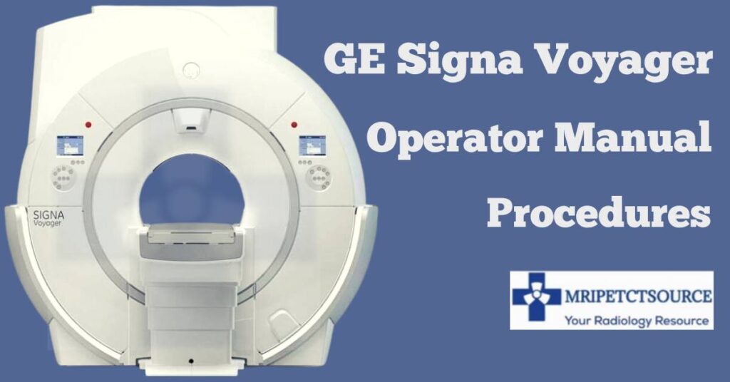 ge signa voyage operator manual procedures