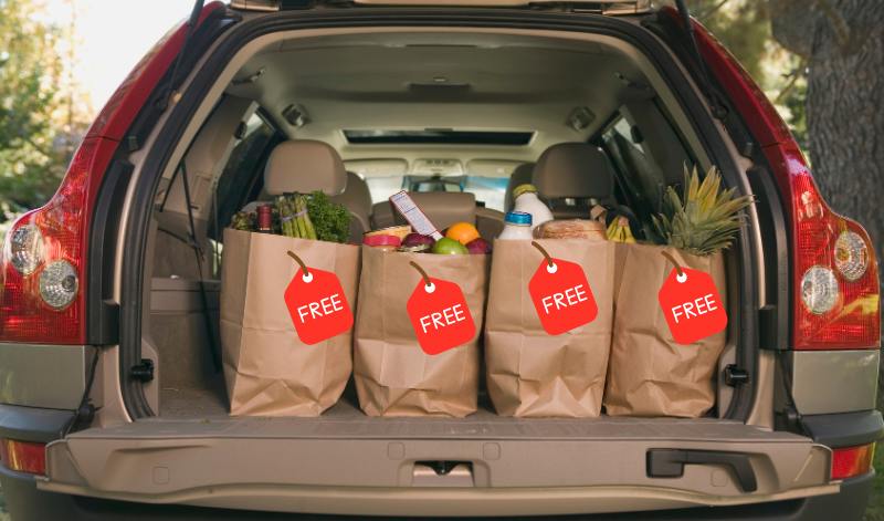 free grocery assistance, free gas